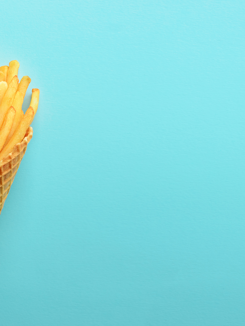 Pommes frites in einer Waffeltüte